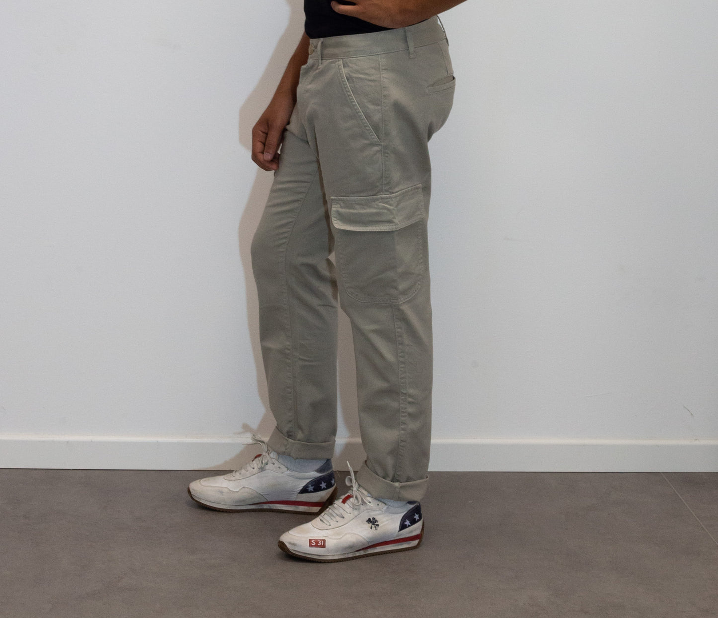 Pantalone Ecru con tasche laterali