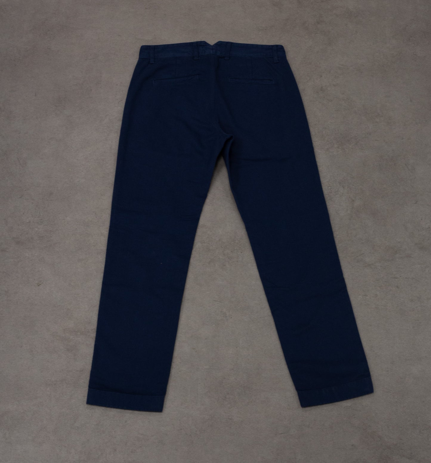 Blue stretch cotton trousers
