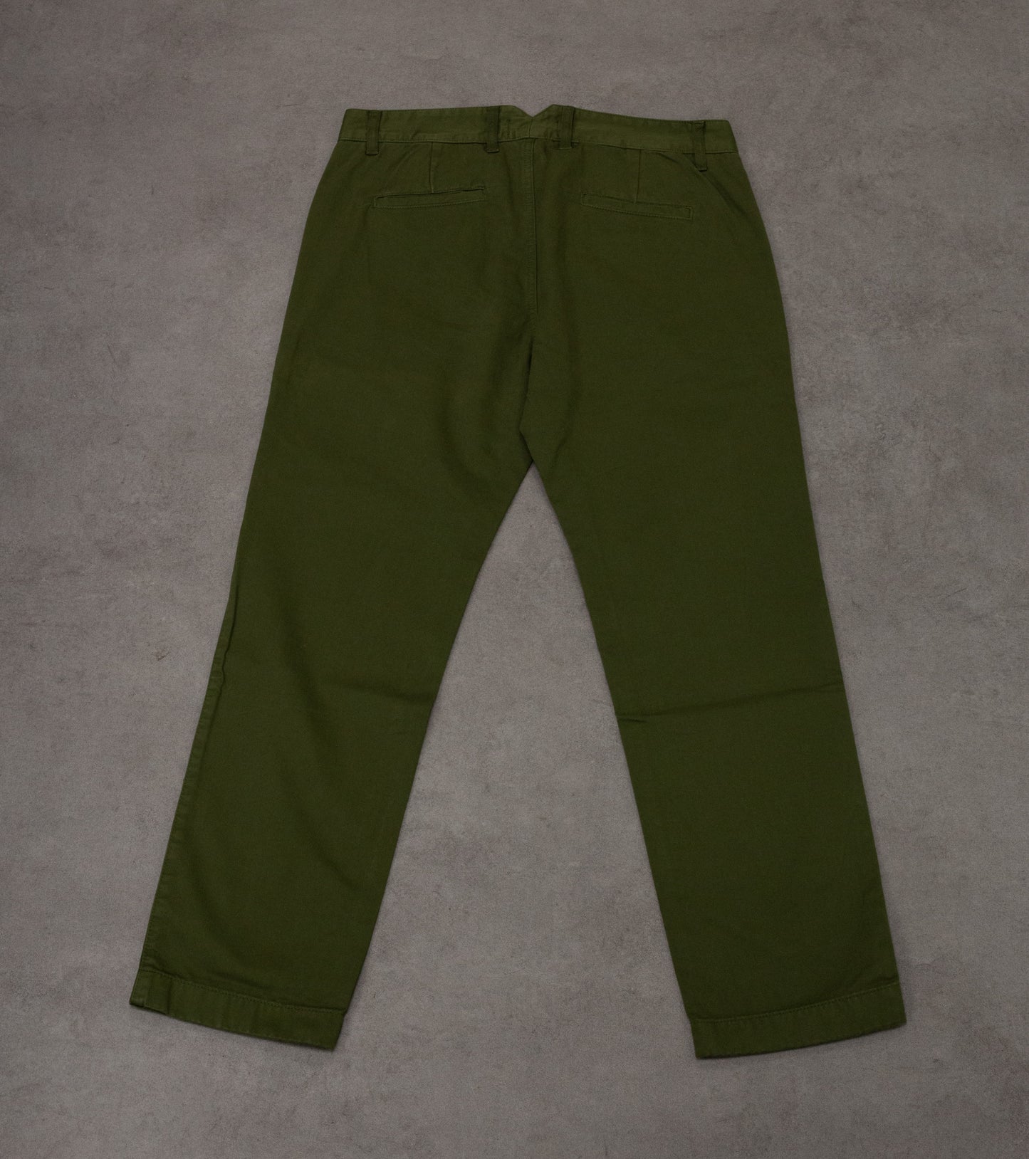 Pantalone verde militare in cotone stretch