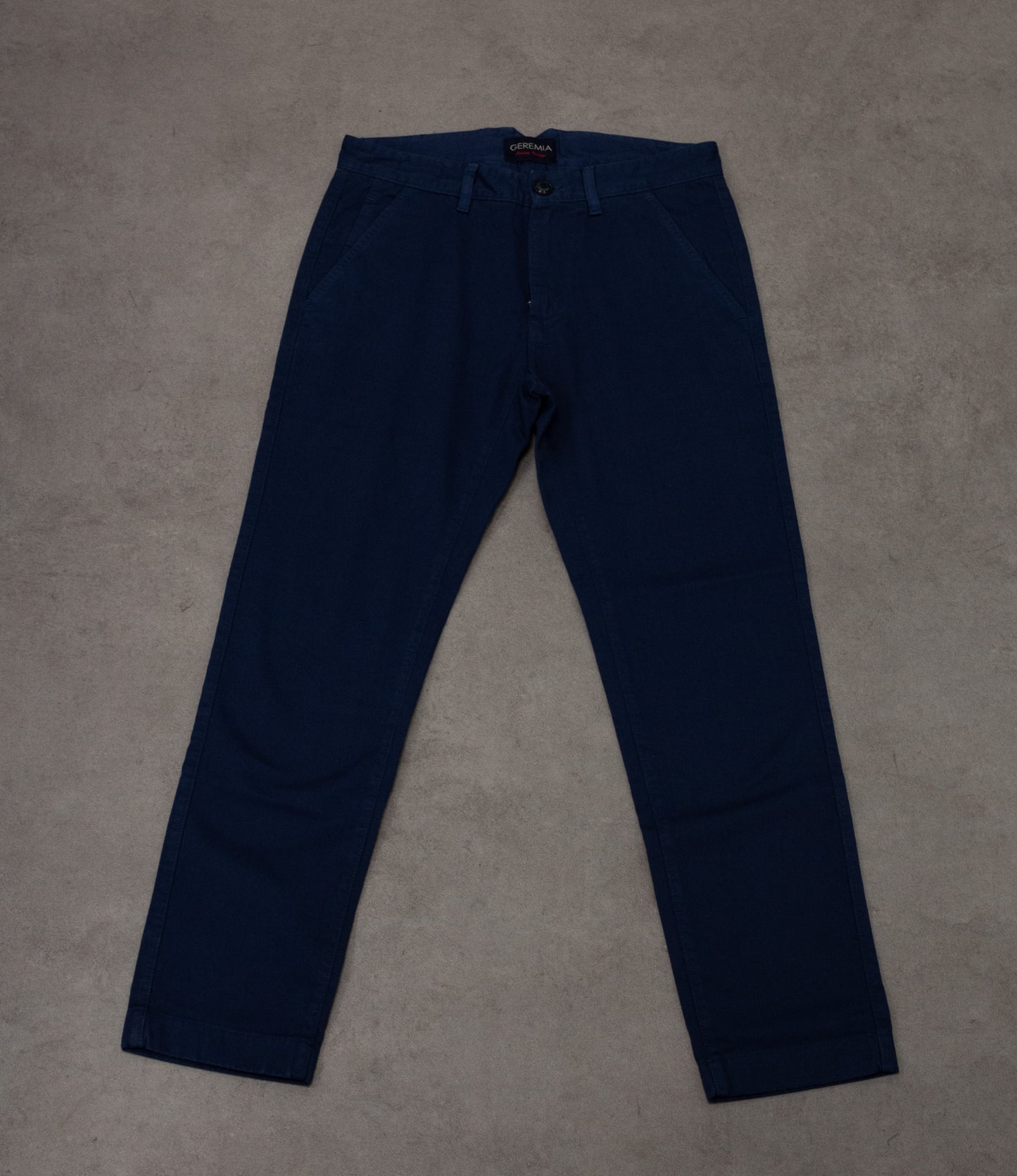 Pantalone blu in cotone stretch